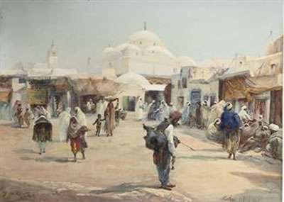 Streetlife near the Great Mosque, Tunis