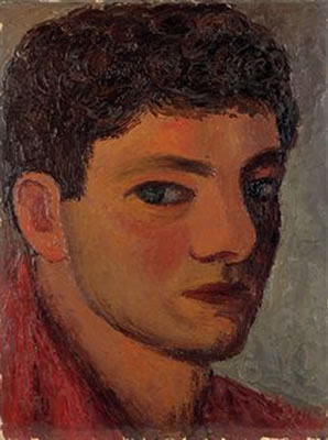 Portrait of Mark Gertler: Self-portrait