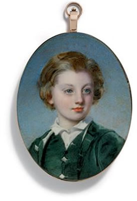 George Montagu, 8th Duke of Manchester (1853-1892), when Viscount Mandeville (1853-1890), in green coat and waistcoat with silver buttons, white shirt, fair hair by Annie Dixon - Auction record, sale price, and art valuation. Compare with similar artists and explore comparable artworks.