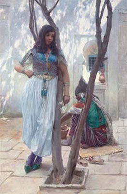 In a courtyard, Tunis