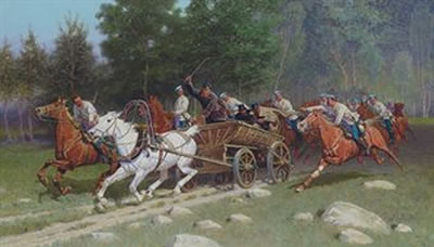 Sample artwork by Ivan Petrovitch Pranishnikoff (1841 - 1930), known for illustrations, military, indian, landscape painting - View similar artists and auction records