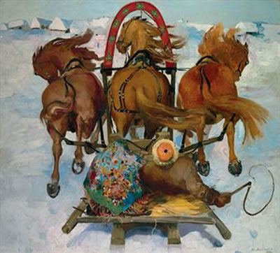 Sample artwork by Philip Andreevich Maliavin (1869 - 1940), known for figure, genre painting - View similar artists and auction records