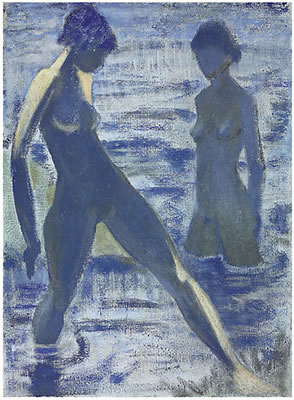 Sample artwork by Otto Muller (1874 - 1930), known for expressionist female nude and landscape painting, printmaking - View similar artists and auction records
