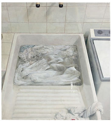 Ropa en remojo (Soaking Clothes) by Antonio Lopez Garcia - Auction record, sale price, and art valuation. Compare with similar artists and explore comparable artworks.