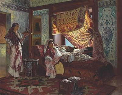 Taking tea in the Harem