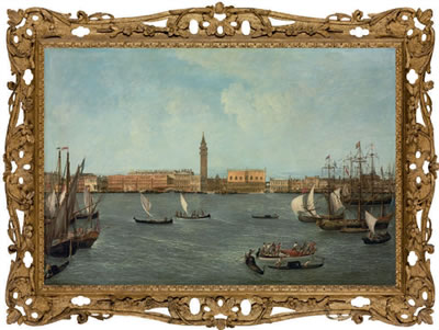 The Bacino di San Marco, Venice, looking towards the Molo