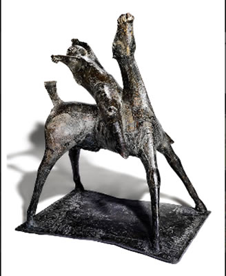 Sample artwork by Marino Marini (1901 - 1980), known for abstract equestrian sculpture, painting and drawing - View similar artists and auction records