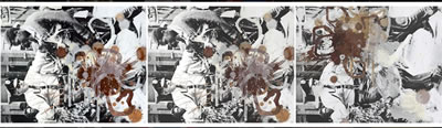 Black Star Press (rotated 90 degrees counterclockwise); Black Star, Black Press, Star Press (triptych) by Kelley Walker - Auction record, sale price, and art valuation. Compare with similar artists and explore comparable artworks.