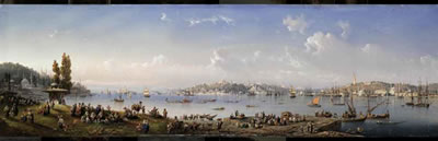 A panorama of Constantinople from Uskudar by Carlo Bossoli - Auction record, sale price, and art valuation. Compare with similar artists and explore comparable artworks.
