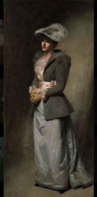 La dame en gris (portrait of the artist's daughter, Sabine)