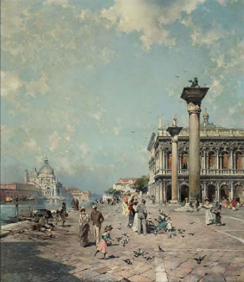 Piazza San Marco, Venice by Franz Richard Unterberger - Auction record, sale price, and art valuation. Compare with similar artists and explore comparable artworks.