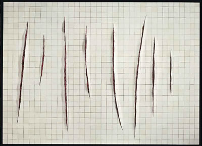 Parede com Incisões a la Fontana II (Wall with Incisions a la Fontana II)