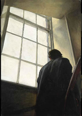 Man on Stairs by Stephen Conroy - Auction record, sale price, and art valuation. Compare with similar artists and explore comparable artworks.