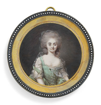 Sample artwork by Pierre Rouvier (c.1742 - after 1815), known for painting, miniatures - View similar artists and auction records