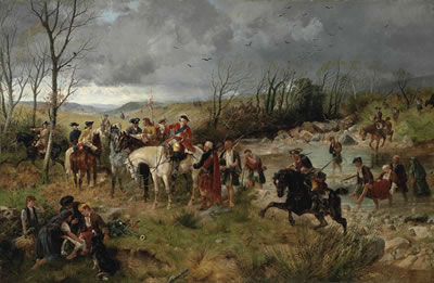 Halt of Prince Charles Edward on the Banks of the Nairne
