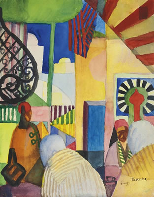 Sample artwork by Auguste Robert Ludwig Macke (1887 - 1914), known for abstract figural painting - View similar artists and auction records