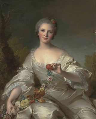 Portrait of Marguerite-Françoise-Bernard de Reims, Madame Dupleix de Bacquencourt by Jean-Marc Nattier - Auction record, sale price, and art valuation. Compare with similar artists and explore comparable artworks.