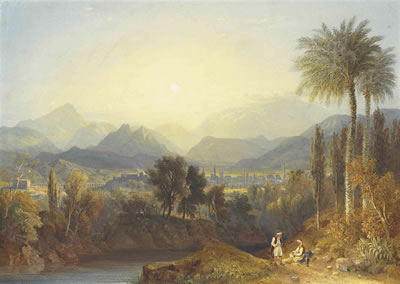 An extensive view of Thebes, Greece