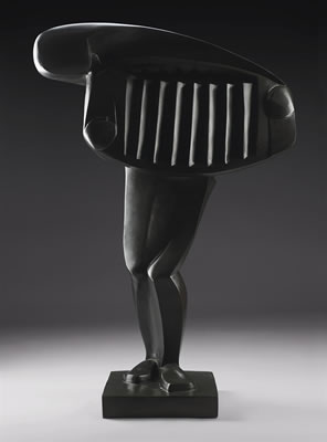Sample artwork by Ferdinand Parpan (1902 - 2004), known for cat and abstract figure sculpture - View similar artists and auction records