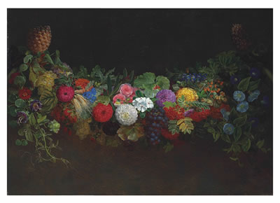 Sample artwork by Johan Laurentz Jensen (1800 - 1856), known for floral still life painting - View similar artists and auction records