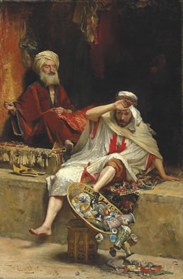 Sample artwork by William Ewart Lockhart (1846 - 1900), known for landscape, figure, and genre painting - View similar artists and auction records