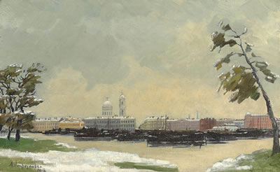 Autumn in St Petersburg by Anna Petrowna Ostroumowa-Lebedewa - Auction record, sale price, and art valuation. Compare with similar artists and explore comparable artworks.
