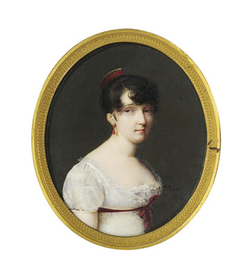 A young lady called Madame Bernard, in décolleté white dress by Charles Guillaume Alexandre Bourgeois - Auction record, sale price, and art valuation. Compare with similar artists and explore comparable artworks.