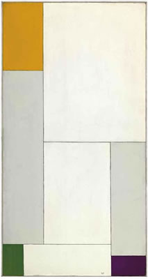 Composition émanante de l'équation y=-ax2+bx+18 avec accord de l'orangé-vert-violet