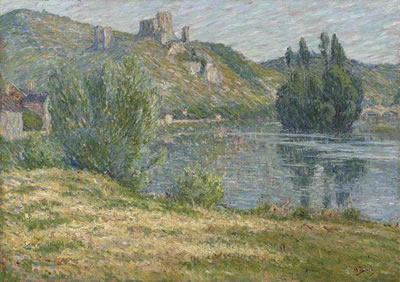 Ruines de Château Gaillard, La Seine by Anna Boch - Auction record, sale price, and art valuation. Compare with similar artists and explore comparable artworks.