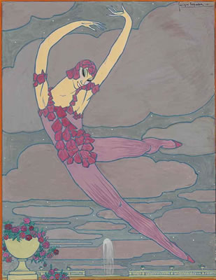 Vaslav Nijinsky in Le Spectre de la Rose