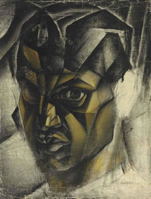 Portrait of Simka Simkhovitch: Self-portrait