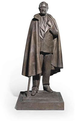 Franklin Delano Roosevelt (1882-1945), 32nd President of the United States of America by William Reid Dick - Auction record, sale price, and art valuation. Compare with similar artists and explore comparable artworks.