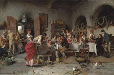 The Wedding Party by Arturo Ricci - Auction record, sale price, and art valuation. Compare with similar artists and explore comparable artworks.
