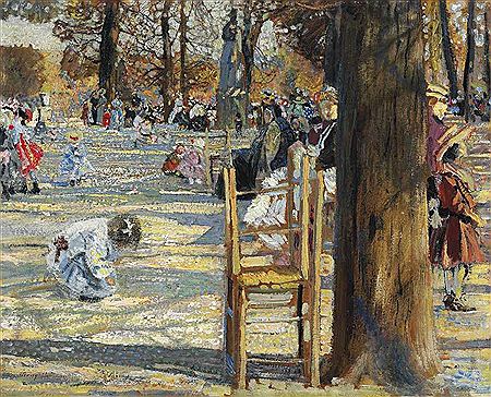 The Luxembourg Gardens in spring by Isaak Israelevitch Brodsky - Auction record, sale price, and art valuation. Compare with similar artists and explore comparable artworks.