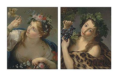 Allegory of Spring; and Allegory of Autumn (2) by Ignaz Stern - Auction record, sale price, and art valuation. Compare with similar artists and explore comparable artworks.