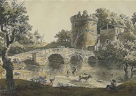 The Ponte Lucano and the Tomb of the Plautii, Rome