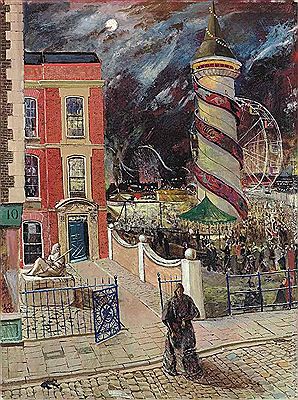 Sample artwork by Carel Victor Marlais Weight (1908 - 1997), known for portrait, figure, and landscape painting; haunting ghosts, spirits and witches - View similar artists and auction records