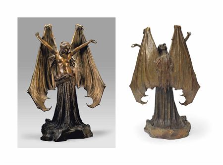 Sample artwork by Agathon Leonard (1841 - 1923), known for art nouveau sculpture - View similar artists and auction records
