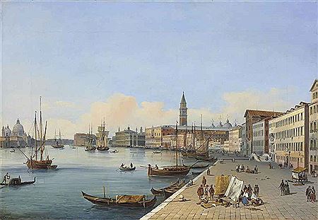 Riva degli Schiavoni towards the Dogana, Venice