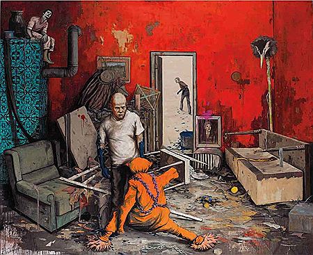 Fluchtversuch (Attempted Escape) by Jonas Burgert - Auction record, sale price, and art valuation. Compare with similar artists and explore comparable artworks.