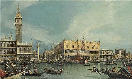 The Molo, Venice, from the Bacino di San Marco