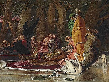 King Arthur carried to the Land of Enchantment "Some men yet say, in many parts of England, that Arthur is not dead
