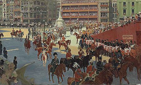 Sample artwork by John Charlton (1849 - 1917), known for portrait, hunting genre, horse, animal, and military painting - View similar artists and auction records