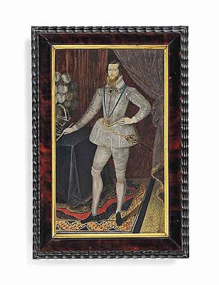 Sample artwork by Isaac Oliver (1559/60 - 1617), known for miniature portrait painting - View similar artists and auction records