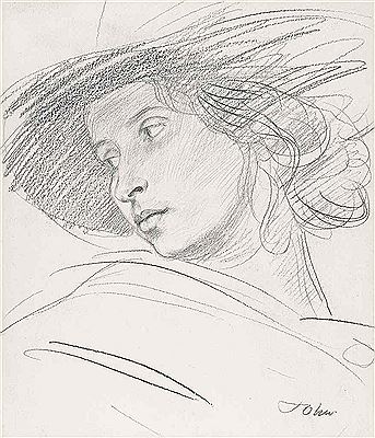 Dorelia in a hat