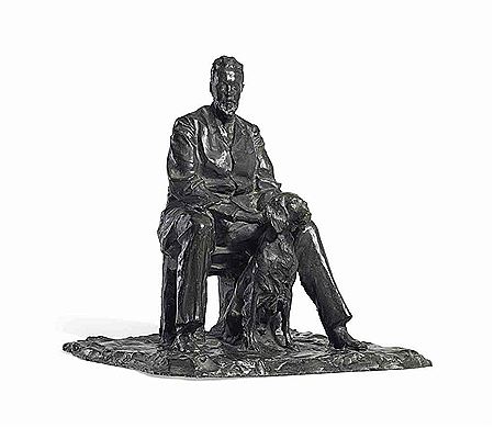 Portrait of the Minister of Finance Sergei Yulyevich Witte (1849-1915) with His Setter
