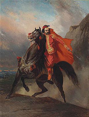 Guerrier Ottoman à cheval