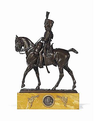 EQUESTRIAN GROUP OF A HUSSAR