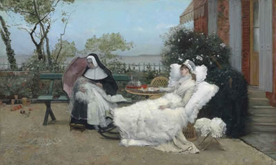 RESTING ON THE TERRACE, VILLERVILLE