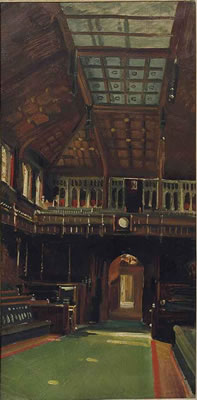 Interior of the House of Commons Study for the introduction of Lady Astor M.P in 1919 by Charles Sims - Auction record, sale price, and art valuation. Compare with similar artists and explore comparable artworks.